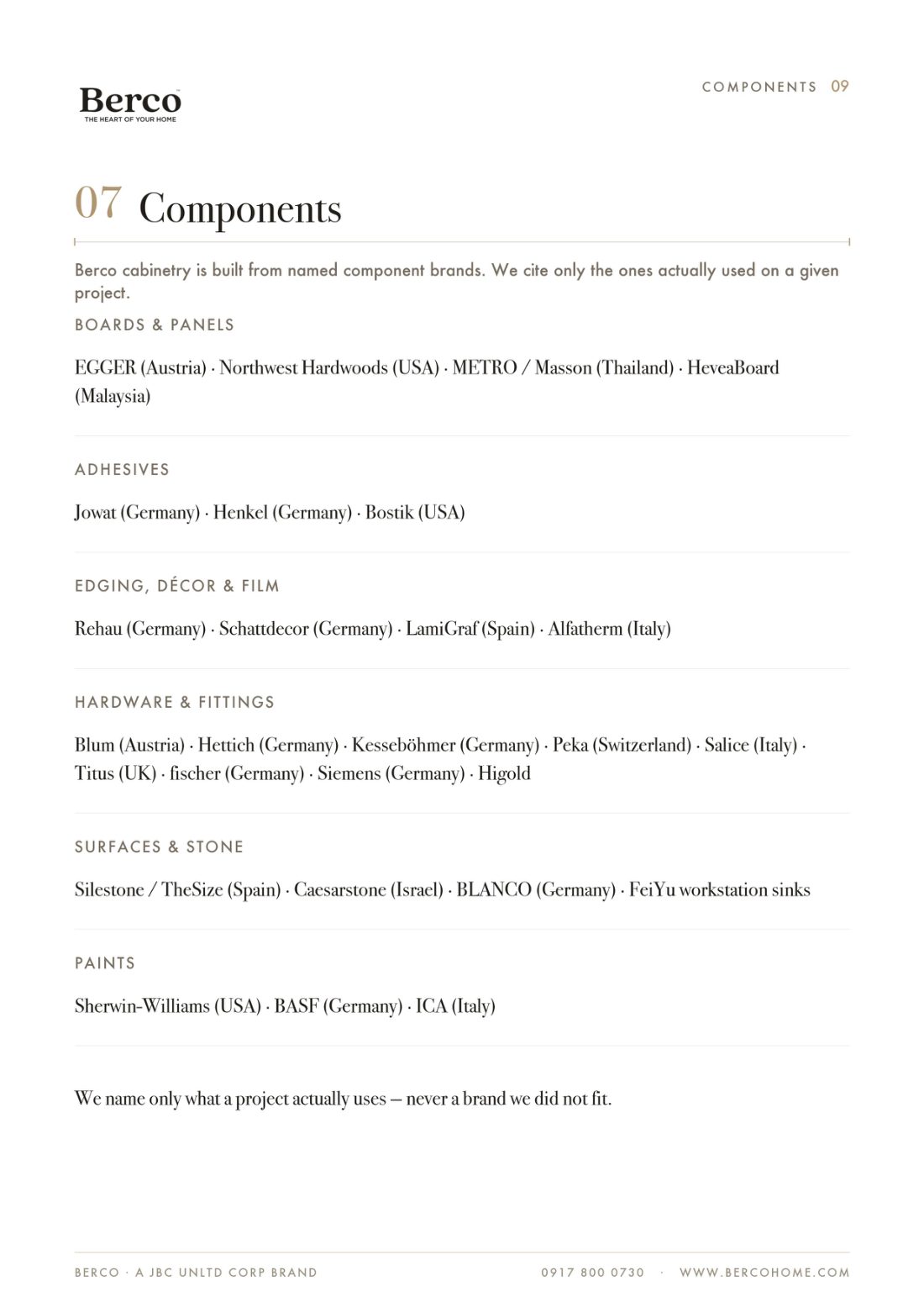 Technical Specification — page 9