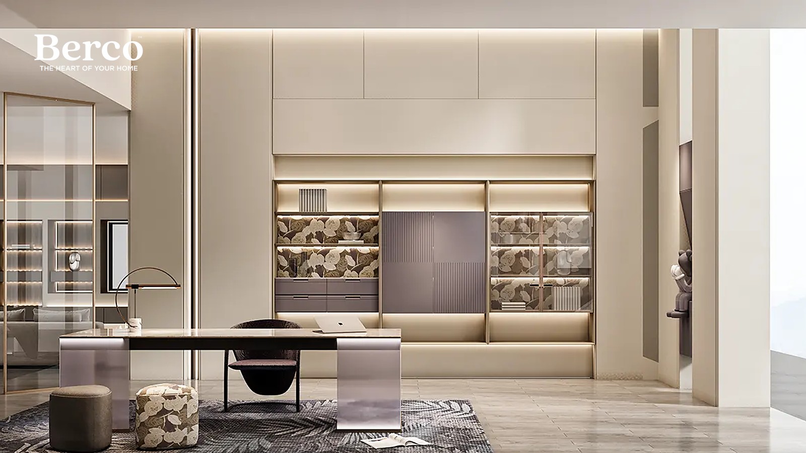 Ivory Panelled Walls and Lit Niches — view 5